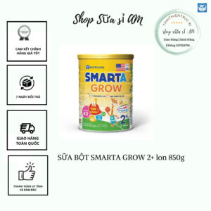 Sữa Bột Nutricare Smarta Grow Số 2+ Dinh Dưỡng Cho Trẻ Thấp Còi 850g