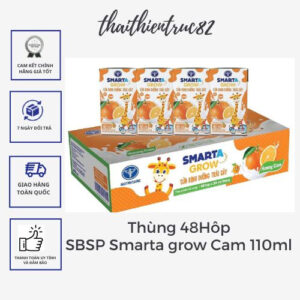 Sữa nước Smarta Grow vị cam (110ml) Thùng 48H Nutricare