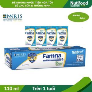 THÙNG 48 HỘP Sữa Bột Pha Sẵn Famna 110ML Nutifood