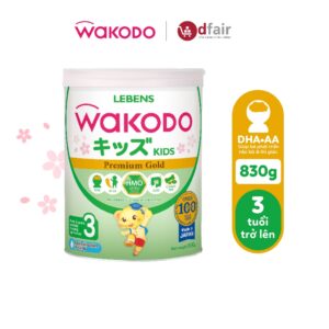 Sữa Bột Wakodo Cho Trẻ Từ 3 Tuổi 830g (8 đai đổi quà)