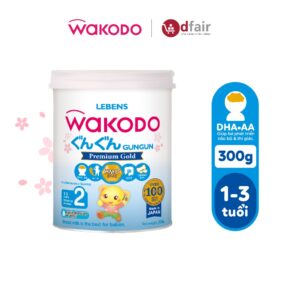 Sữa Bột Wakodo Gungun Cung Cấp Dinh Dưỡng Cho Bé 1-3 Tuổi 300g (8 đai đổi quà)