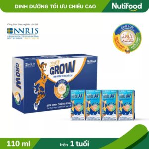 Thùng 48 Hộp Sữa Bột Pha Sẵn NUVI GROW 110ml Nutifood