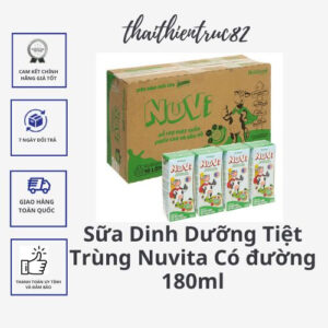 Sữa dinh dưỡng tiệt trùng Nuvita Có đường 180ml Nutifood