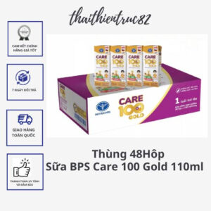 Sữa nước Care 100 Gold cho trẻ thấp còi 110ml Thùng 48H Nutricare