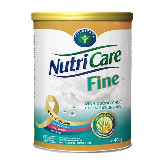 Sữa bột Nutricare Fine lon 400g - dinh dưỡng y học cho người ung thư