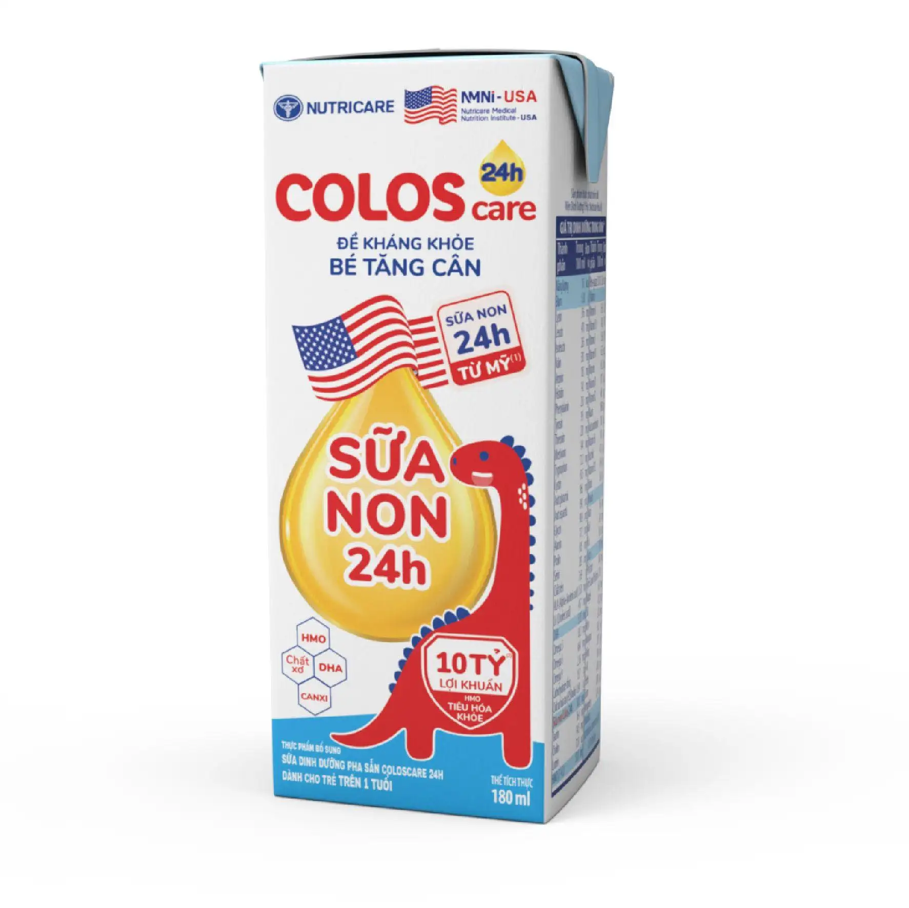Sữa coloscare Nutricare 180ml - Thùng